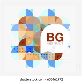 Abstract background of circle elements. Vector template background for workflow layout, diagram, number options or web design