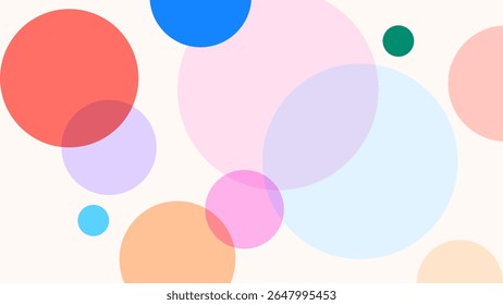 FONDO ABSTRACTAS CON FORMAS GEOMÉTRICAS DE CÍRCULO VECTOR DE DISEÑO COLORIDO PLANO 