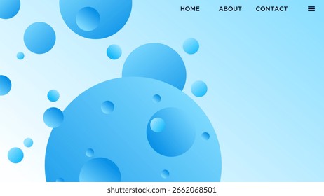 FUNDO ABSTRATO COM CÍRCULO GEOMÉTRICO FORMAS GRADIENTE AZUL COR DESIGN VETOR MODELO BOM PARA SITE MODERNO, PAPEL DE PAREDE, DESIGN DE CAPA