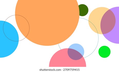 FONDO Abstractas CON FORMAS GEOMÉTRICAS DE CÍRCULO PLANTILLA DE VECTOR DE DISEÑO COLORIDO BUENO PARA EL SITIO WEB MODERNO, FONDO DE PANTALLA, DISEÑO DE CUBIERTA