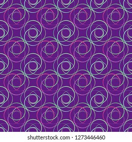Abstract background circle grid seamless pattern.