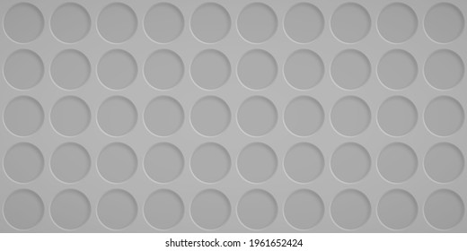 Abstract background with circle holes in gray colors