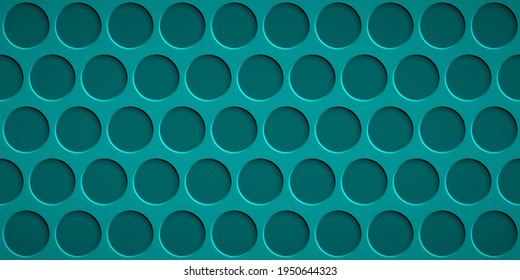 Abstrakter Hintergrund mit Kreislöchern in hellblauen Farben