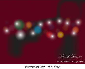 Abstract background. Circle light bokeh for template texture. Background for electronic card, white lighten circle shape, event, holiday, new year, christmas.