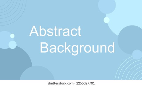 Abstract background with circle and line, blue background, web banner, presentation 
