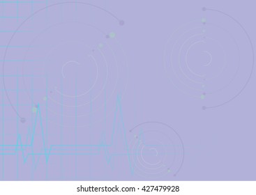 Abstract background of circle line and digital signal line motion,Illustration EPS10.