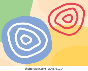 Abstract background with circle line pattern