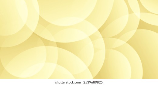 Abstrakter Hintergrundkreis auf goldener Farbe. Trendfarbe des Jahres einfache Kunst
