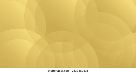 Abstract background circle on Gold color. Trendy color of the year simple