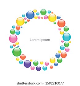 Abstract  background with circle,
with place for your text