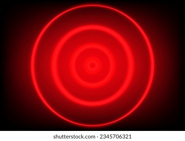 abstract background circle red color neon shiny vector illustration