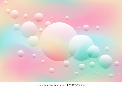 Abstract background with Circle shapes on Pastel color. Vector template for placards, banners, flyers and presentations. EPS 10 illustration.