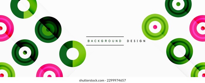 Abstract background with circle symmetric grid composition. Circle pattern creating sense of movement. Grid adds structure and balance to the composition, with equal spacing between each circle
