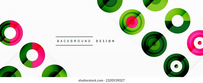 Abstract background with circle symmetric grid composition. Circle pattern creating sense of movement. Grid adds structure and balance to the composition, with equal spacing between each circle