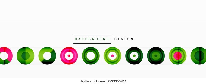 Abstract background with circle symmetric grid composition. Circle pattern creating sense of movement. Grid adds structure and balance to the composition, with equal spacing between each circle
