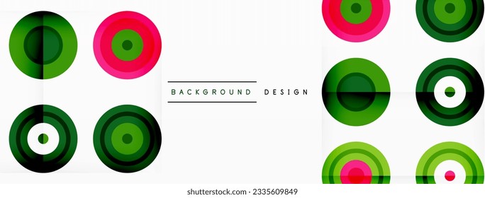 Abstract background with circle symmetric grid composition. Circle pattern creating sense of movement. Grid adds structure and balance to the composition, with equal spacing between each circle