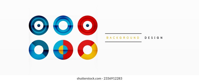 Fondo abstracto con composición de cuadrícula simétrica de círculo. Patrón de círculo que crea sentido de movimiento. La cuadrícula agrega estructura y equilibrio a la composición, con un espaciado igual entre cada círculo