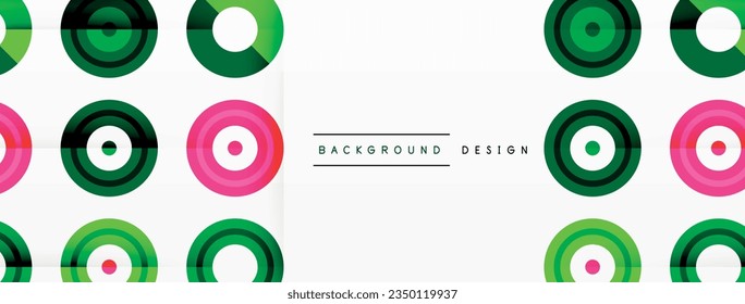 Abstract background with circle symmetric grid composition. Circle pattern creating sense of movement. Grid adds structure and balance to the composition, with equal spacing between each circle