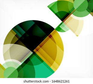 Las formas redondeadas de diseño de fondo abstracto, círculo y triángulo se superponen. Plantilla de moda geométrica. Ilustración De Vector Para Papel De Fondo, Banner, Fondo, Tarjeta, Ilustración De Libros, Desembarque