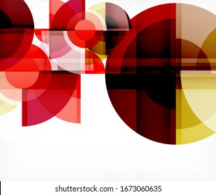 Abstract background, circle and triangle design round shapes overlapping each other. Geometric trendy template. Vector Illustration For Wallpaper, Banner, Background, Card, Book Illustration, landing