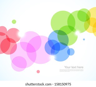 Abstract background with circles