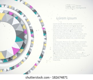 Abstract background with circles.