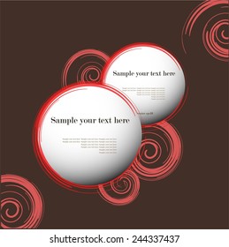Abstract background with circles