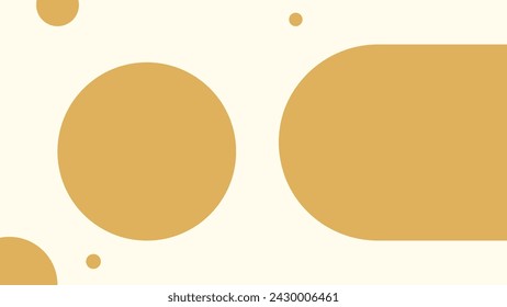 Abstract background with circles in beige and brown colors. Vector illustration.