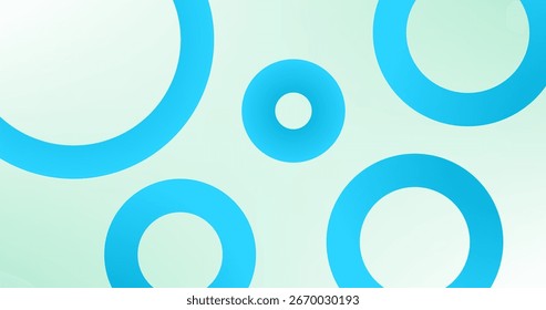 Fondo Abstractas con círculos en colores azules Diseño degradado