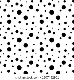 Abstract Background With  Circles. Bubble Seamless Pattern Vector