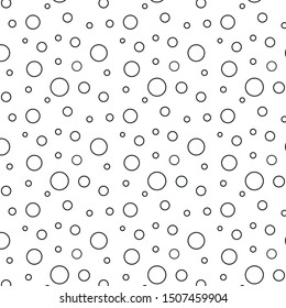 Abstract background with  circles. bubble seamless pattern vector