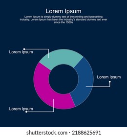 fondo abstracto con círculos, gráfico, infografías para empresas