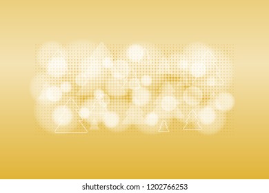 Abstract background, circles, christmas tree, vector graphics.