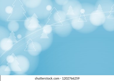 Abstract background, circles, christmas tree, vector graphics.