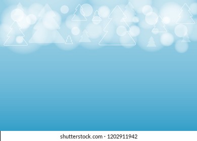Abstract background, circles, christmas tree, vector graphics.
