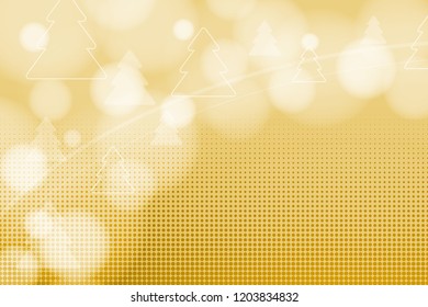 Abstract background, circles, christmas tree, vector graphics.