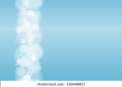 Abstract background, circles, christmas tree, vector graphics.