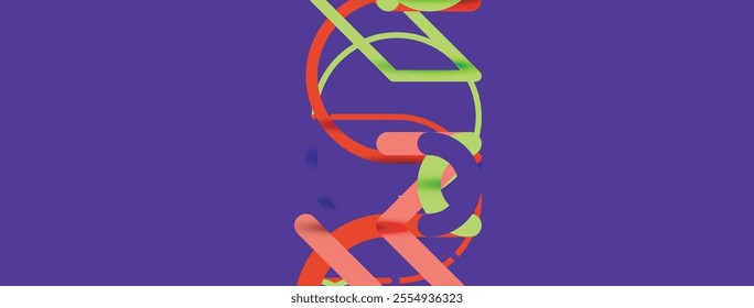 Abstract background. Circles and colorful round shape lines. Linear geometric minimal design