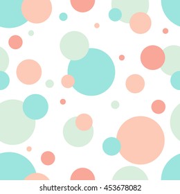 Abstract background with circles. Colorful seamless pattern vector. Geometry pattern for fabric