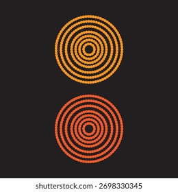 Fundo abstrato com design de círculos