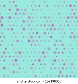 abstract background with circles of different sizes on blue