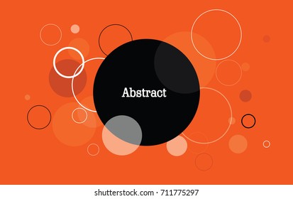 Abstract background with circles exploded