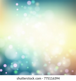 Abstract background with circles fall