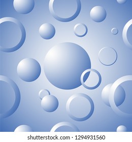 Abstract background of circles with a falling light