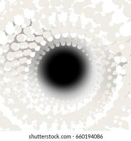 Abstract background of circles in the form of a whirlpool, black hole
