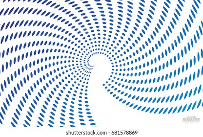 Abstract background of circles in the form of a whirlpool