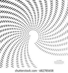 Abstract background of circles in the form of a whirlpool