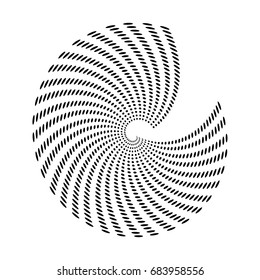 Abstract background of circles in the form of a whirlpool