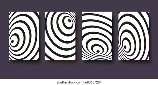 Abstract background of circles in the form of a whirlpool