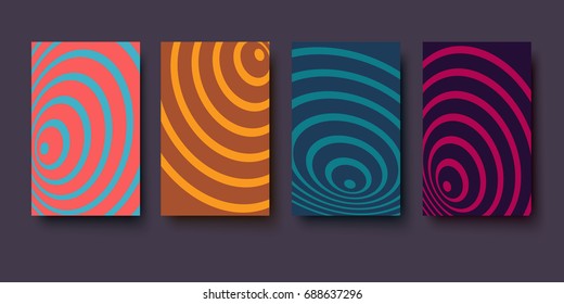 Abstract background of circles in the form of a whirlpool